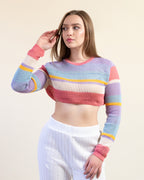 Micro Suéter Multicolor