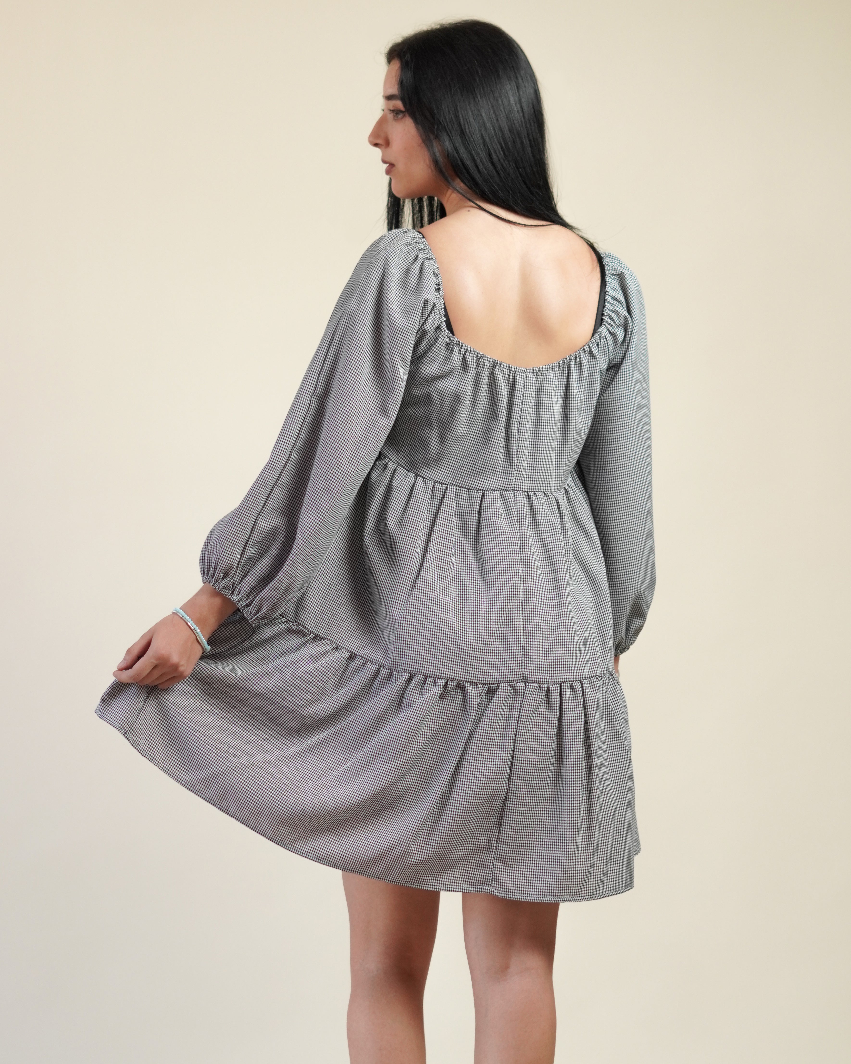 Vestido Corto Cuadritos