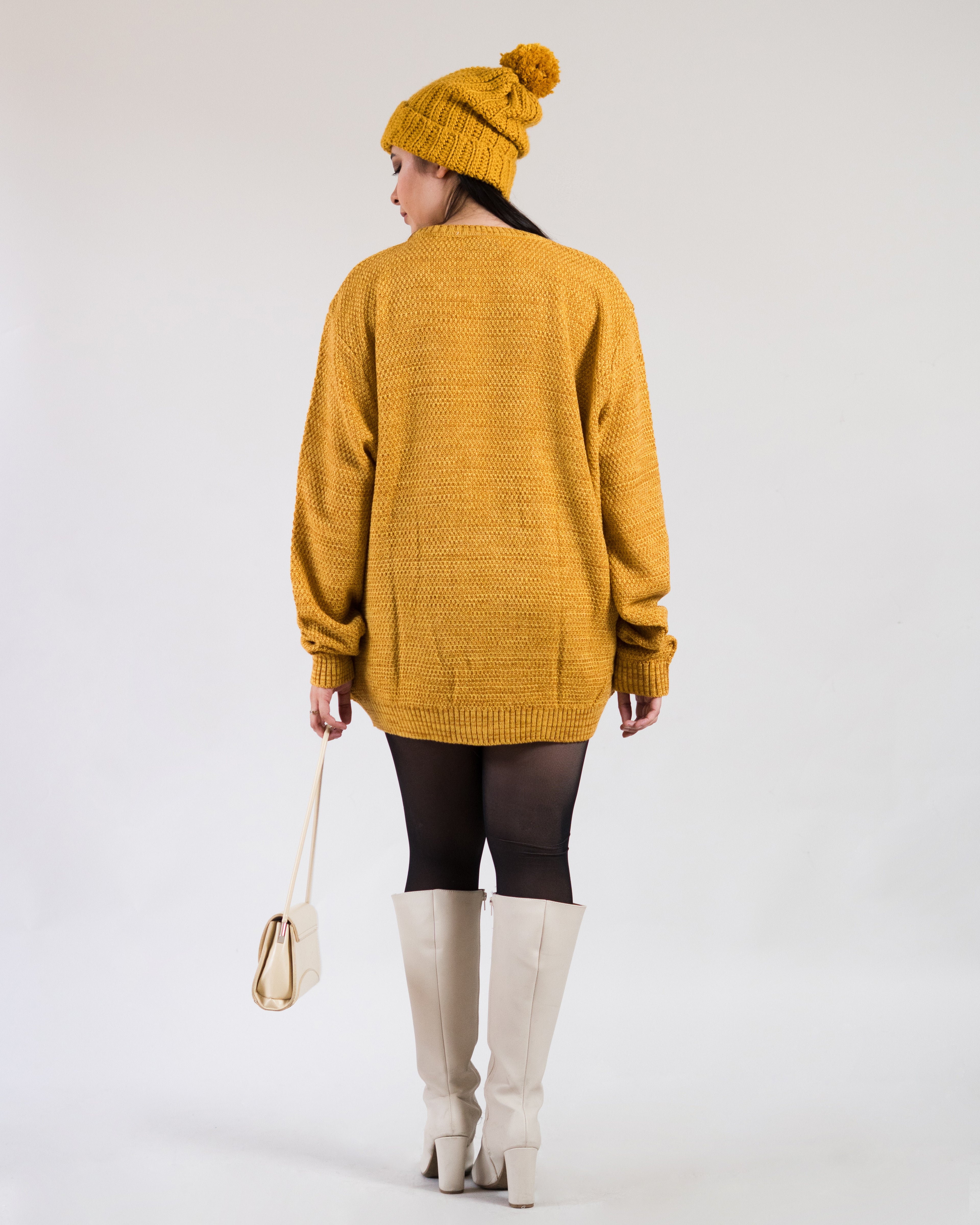Maxi Suéter Ocre