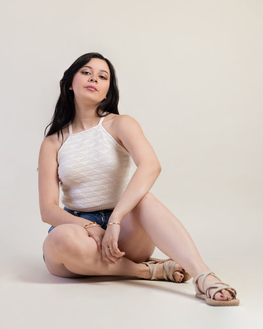 Top Halter Tejido