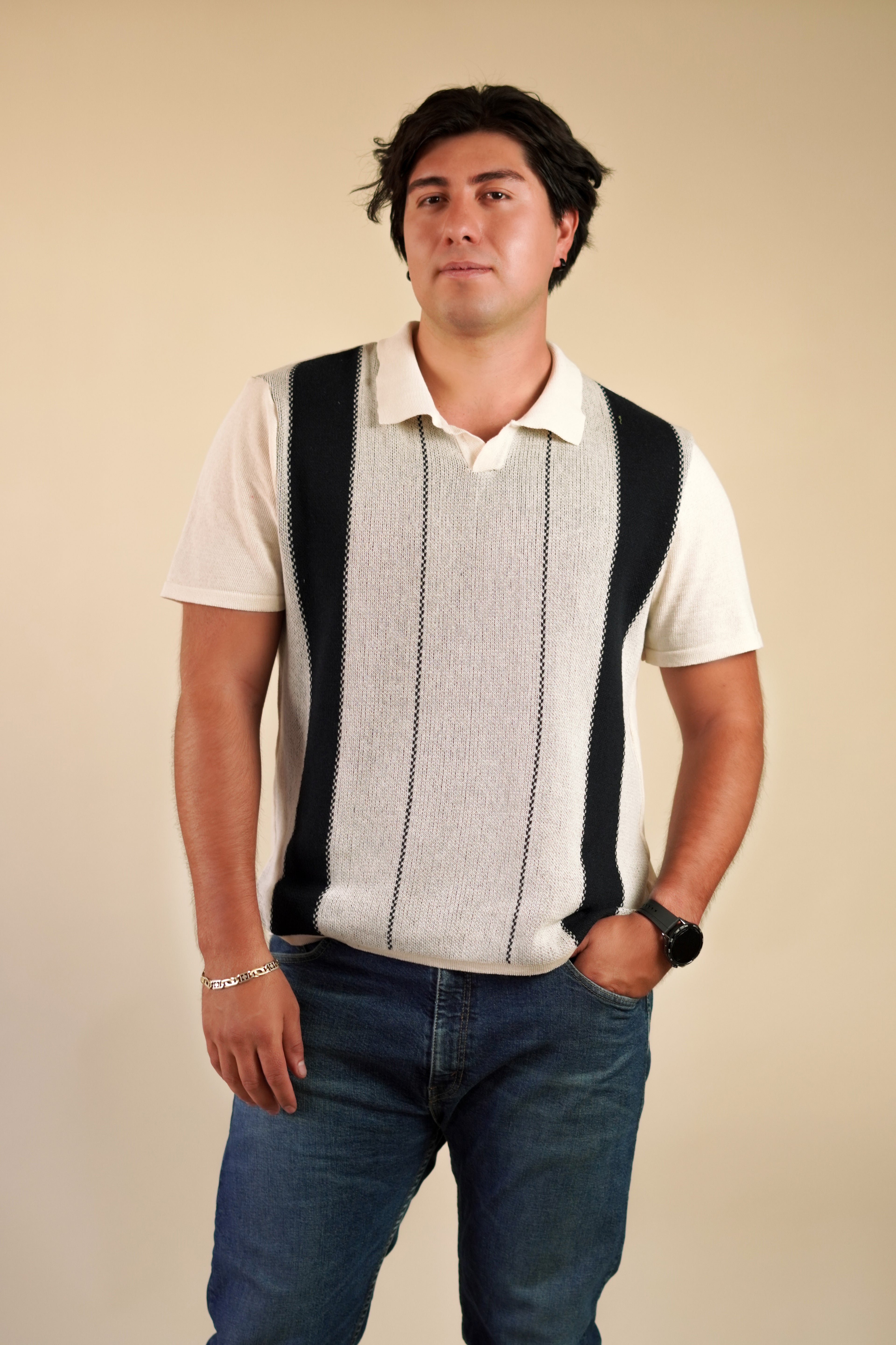 Playera Polo Rayas