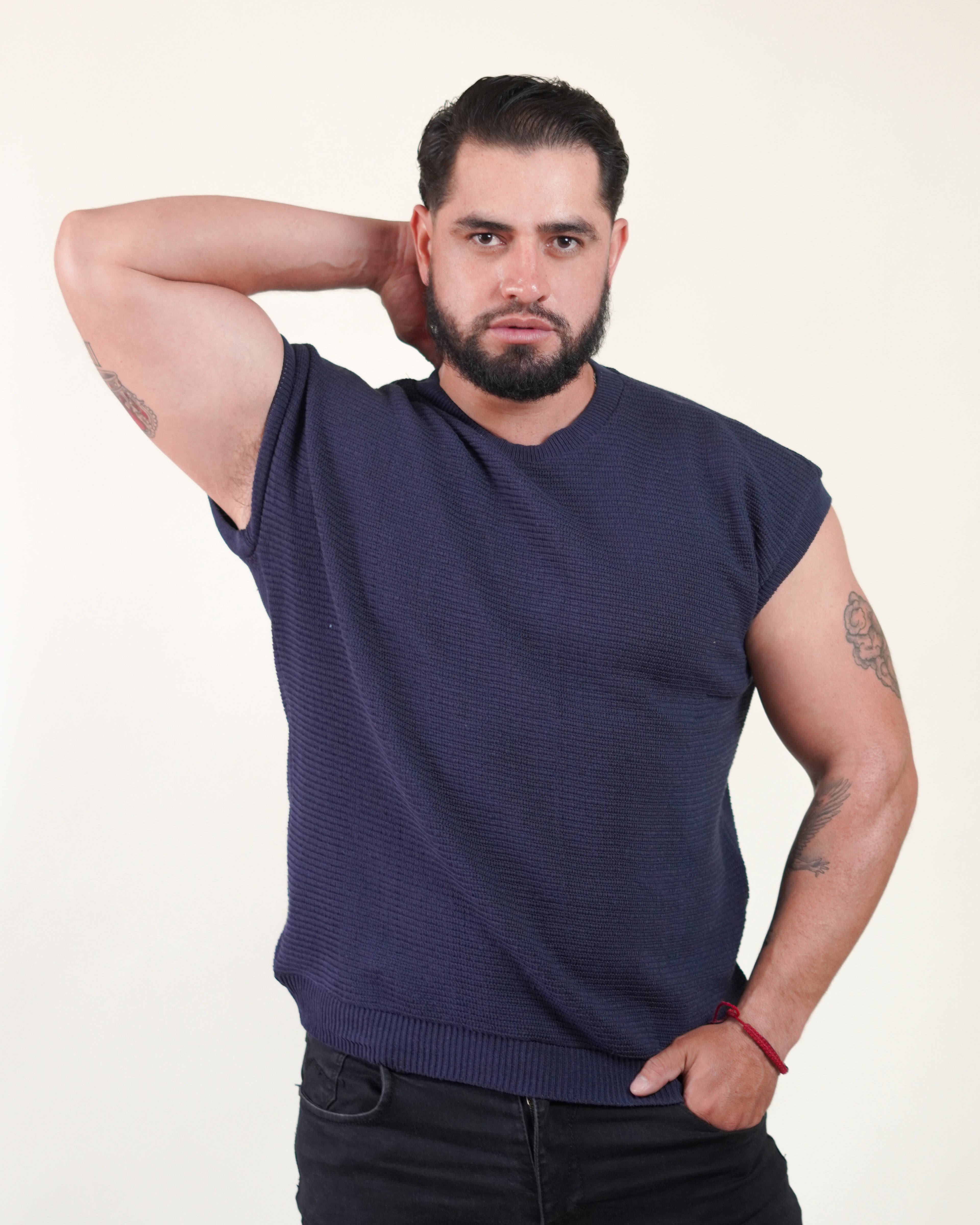 Playera Tejida Marino