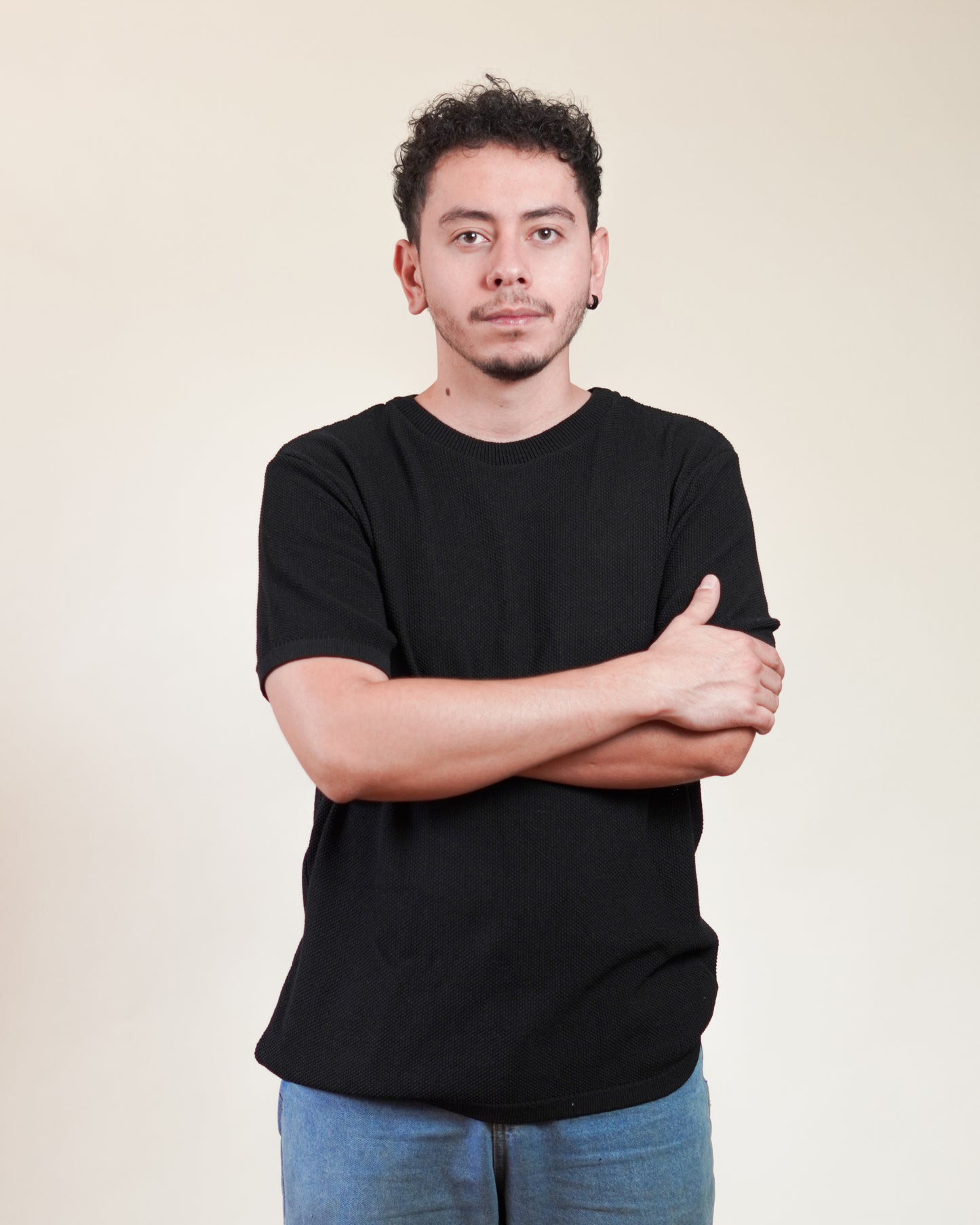 Playera Tejida Manga Cora