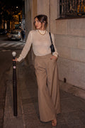 Blusa Calada Lurex de Cuello Medio
