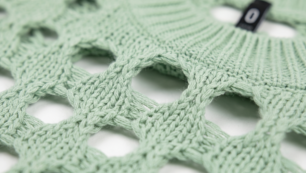 Suéter Crop Calado "Mint Breeze"
