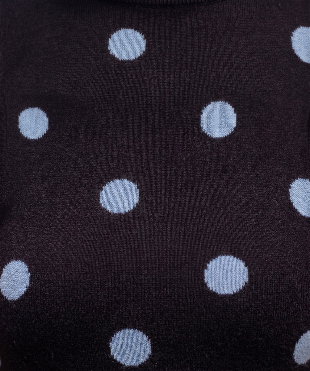 Vestido Maxi de Punto con  Lunares