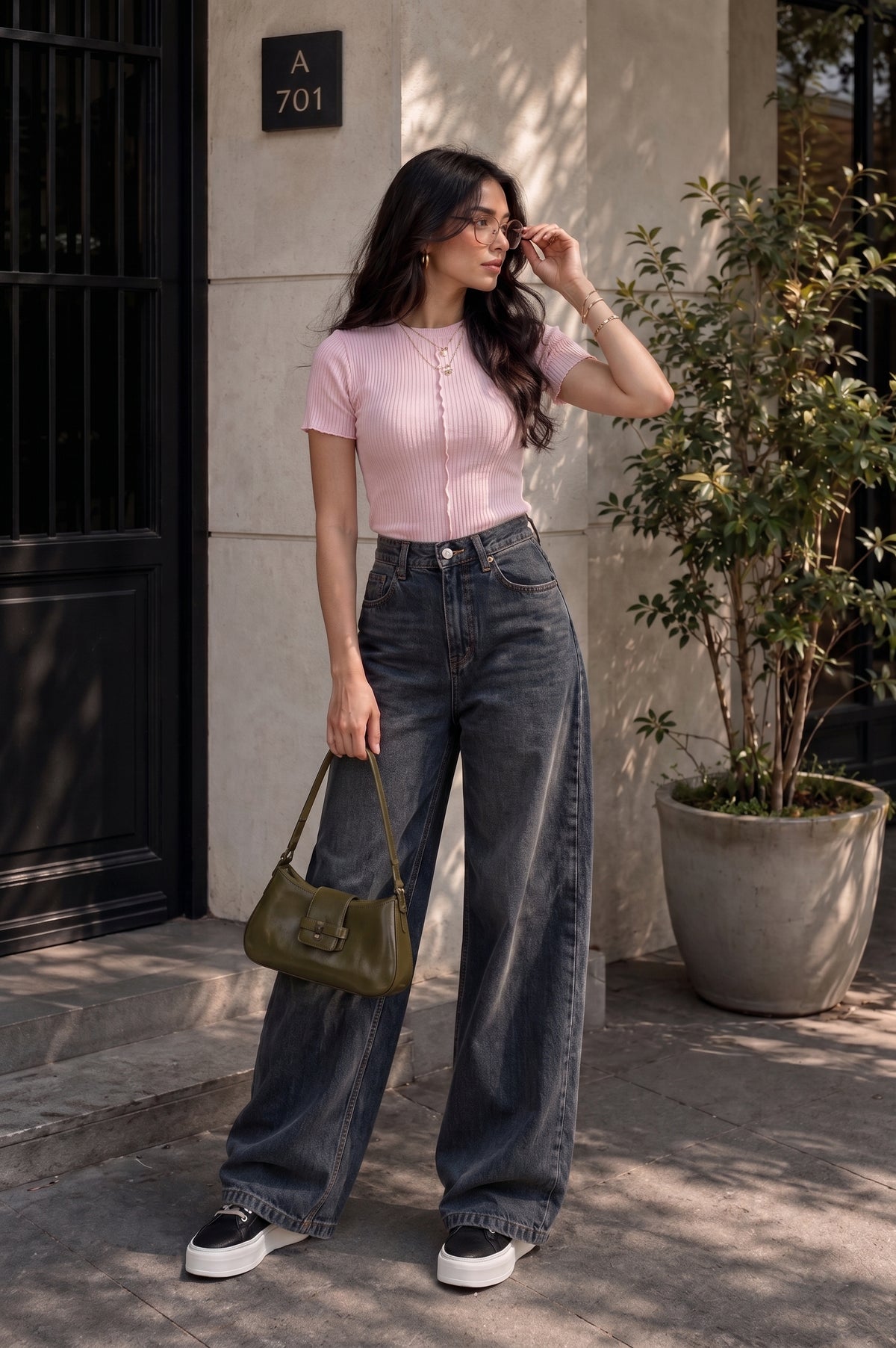 Blusa Rosa Manga Corta
