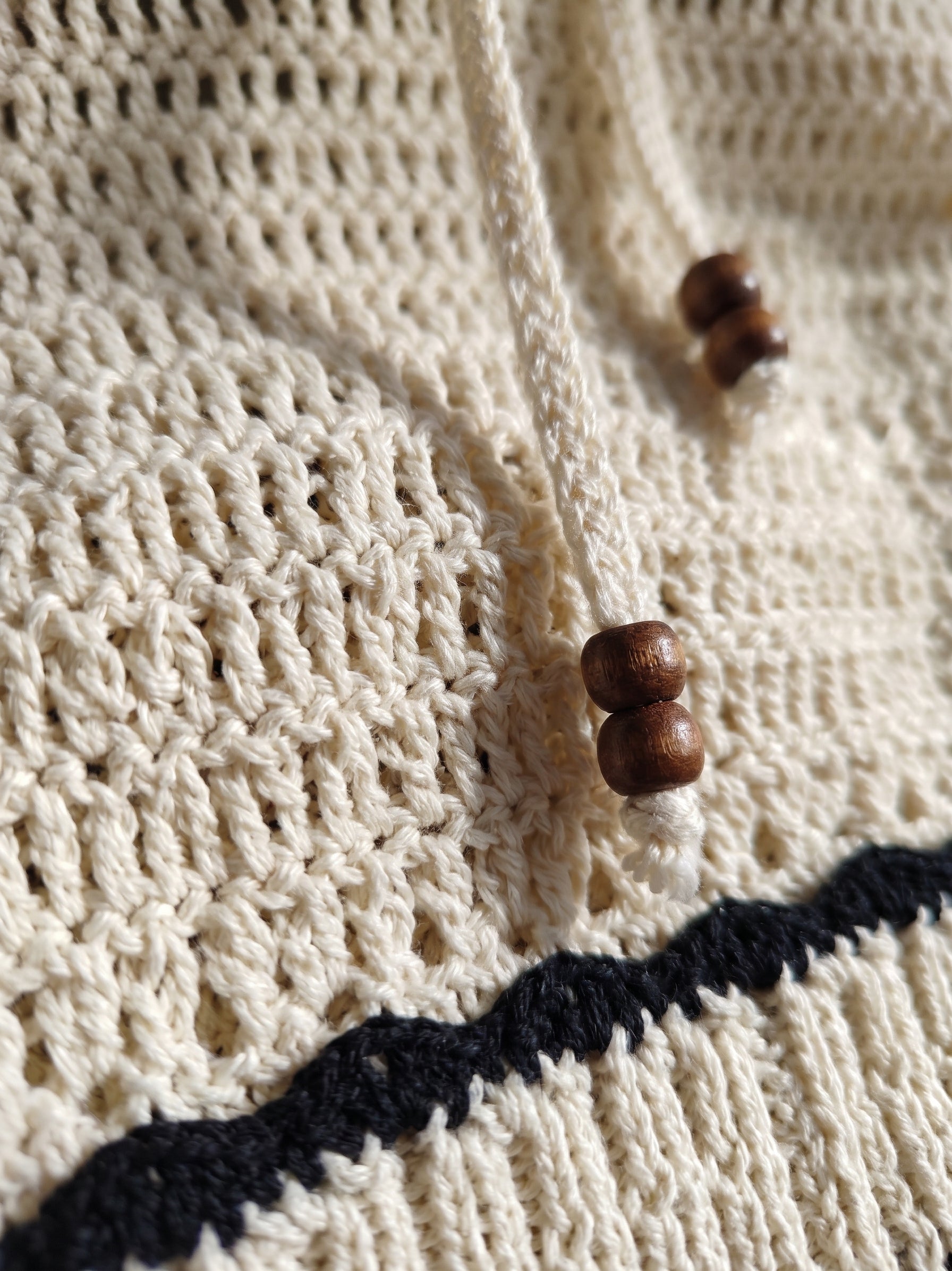 Sudadera Calada De Punto Tipo Crochet