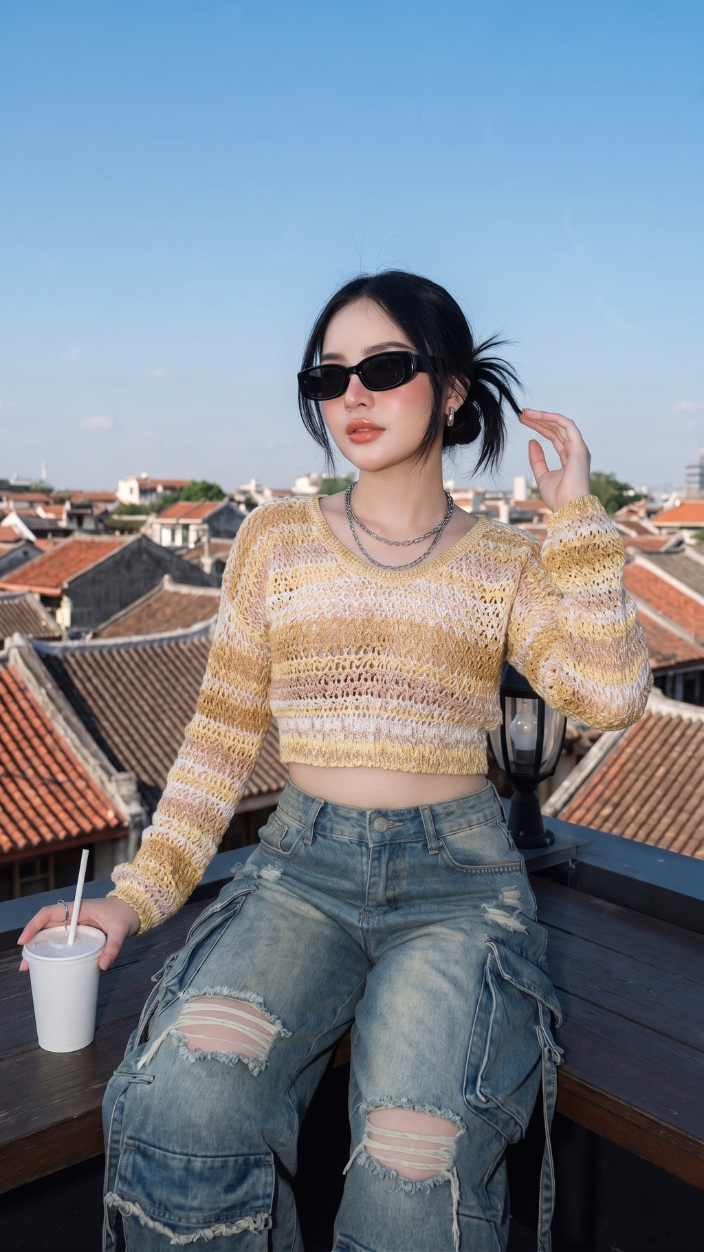 Sudadera Calada