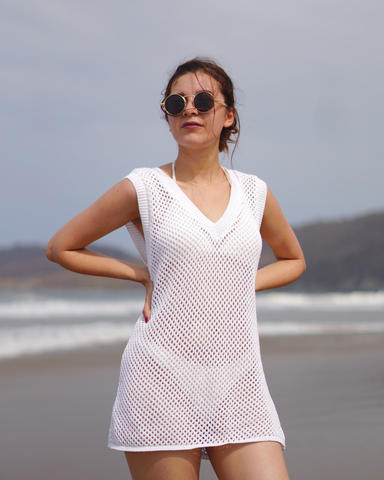 Chaleco Largo Calado